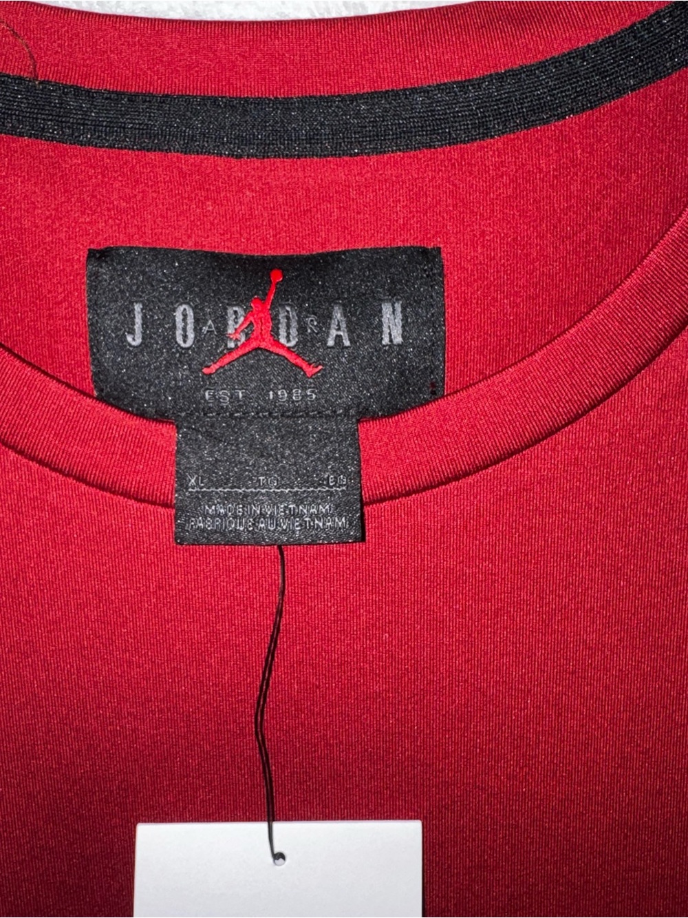 Jordan maroon Crewneck T-Shirt with Jumpman Logo